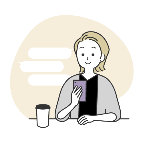 お仕事中でも、ほっと安心