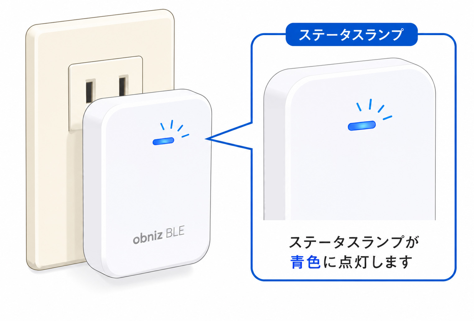 オブナイズのWi-Fi接続完了状態